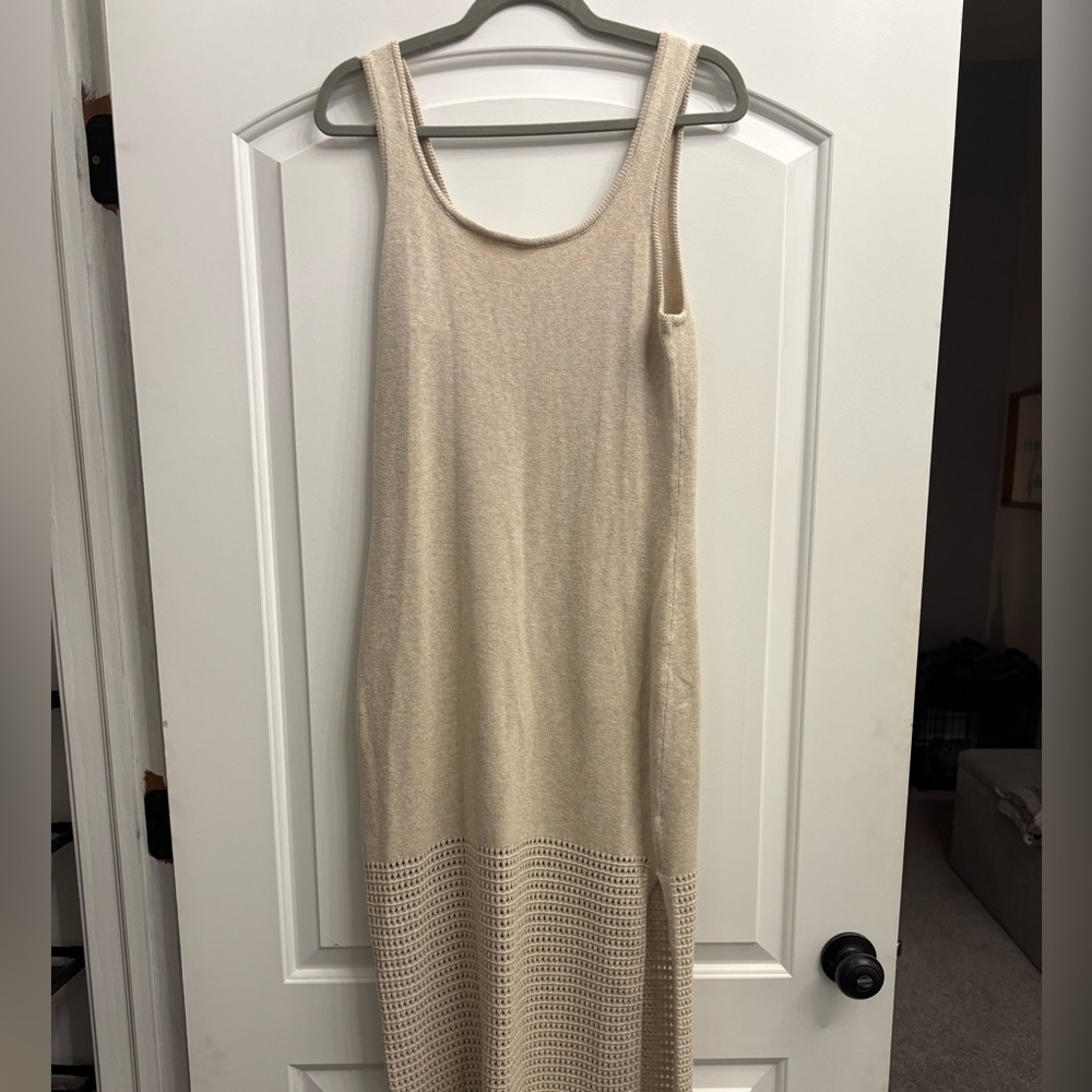 Universal Thread Beige Knit Maxi Dress